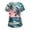 ZX3Pink, variant on Womens Denim Print Scrubs Tops and Bottoms Color Block Casual Workwear Trendy Shirt Fashion with Pocket Nursing Uniform Short Sleeve Scrub Shirt Nurse V Neck Cute Scrub Tops Black 2XL
