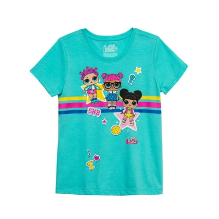 LOL Surprise - Dolls Glitter Graphic T-Shirt (Little Girls & Big Girls ...