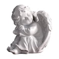 thumbnail image 2 of Resin Cherub Statues Set for Home Decor, Praying and Hugging Figurines Perfect for Nurseries, Weddings, and Memorial Gifts white, 2 of 6