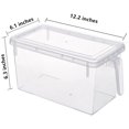thumbnail image 2 of Hérmeticos y Refractarios,MineDecor Contenedores de almacenamiento de plástico Organizador de almacenamiento de alimentos cuadrado Organizador de refrigerador apilable Contenedores de cocina con tapas para frutas Verduras Carne Huevo (juego de 4) Vhermosa HMHZ1672, 2 of 6