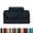 Black, variant on Elegant Comfort 1500 Series California King Deep Pocket Cooling Sheet Set, Rust