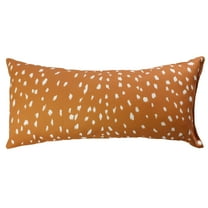 Everything Comfy Deer Fawn Print Decorative Pillow, 16x6 Inch, Tan,