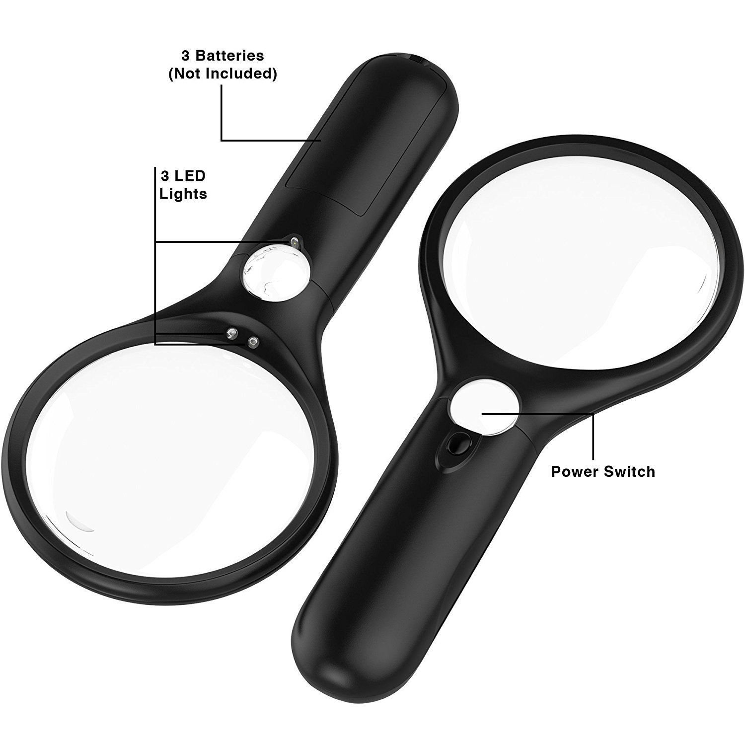 Magnifying Glass Handheld Magnifier for Reading Maps Best For Jeweler