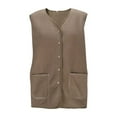 thumbnail image 4 of jobturf Fleece Vest for Women Soft Comfy Warm Lightweight Jackets Casual Outerwear Fall Winter Fashion Sleeveless Coats with Pockets, 4 of 6