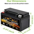 thumbnail image 4 of YTZ10S-BS High Performance Maintenance Free Sealed AGM Motorcycle ATV Battery, 4 of 5