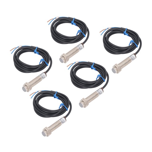 TICFOX 5 Uds NPN Normalmente Abierto TypeHall Interruptor Sensor De Proximidad Aleación De Aluminio Sensible Hall Interruptor Sensor Para Neumático 6-30VDC