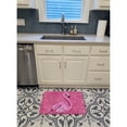 thumbnail image 3 of Flamingo on Pink Machine Washable Memory Foam Mat, 3 of 4