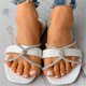 thumbnail image 4 of Summer New Plus Size Sandalias de mujer y pantuflas planas con diamantes de imitación Wmkox8yii  shjk5708, 4 of 4