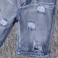 thumbnail image 5 of JUMEYU Ripped Jean Shorts for Boys Casual Summer Kids Clothes Jorts Straight Leg Loose Athletic Shorty with Pockets Y2K Streetwear 5T 6T (Blue,5-6 Years), 5 of 7