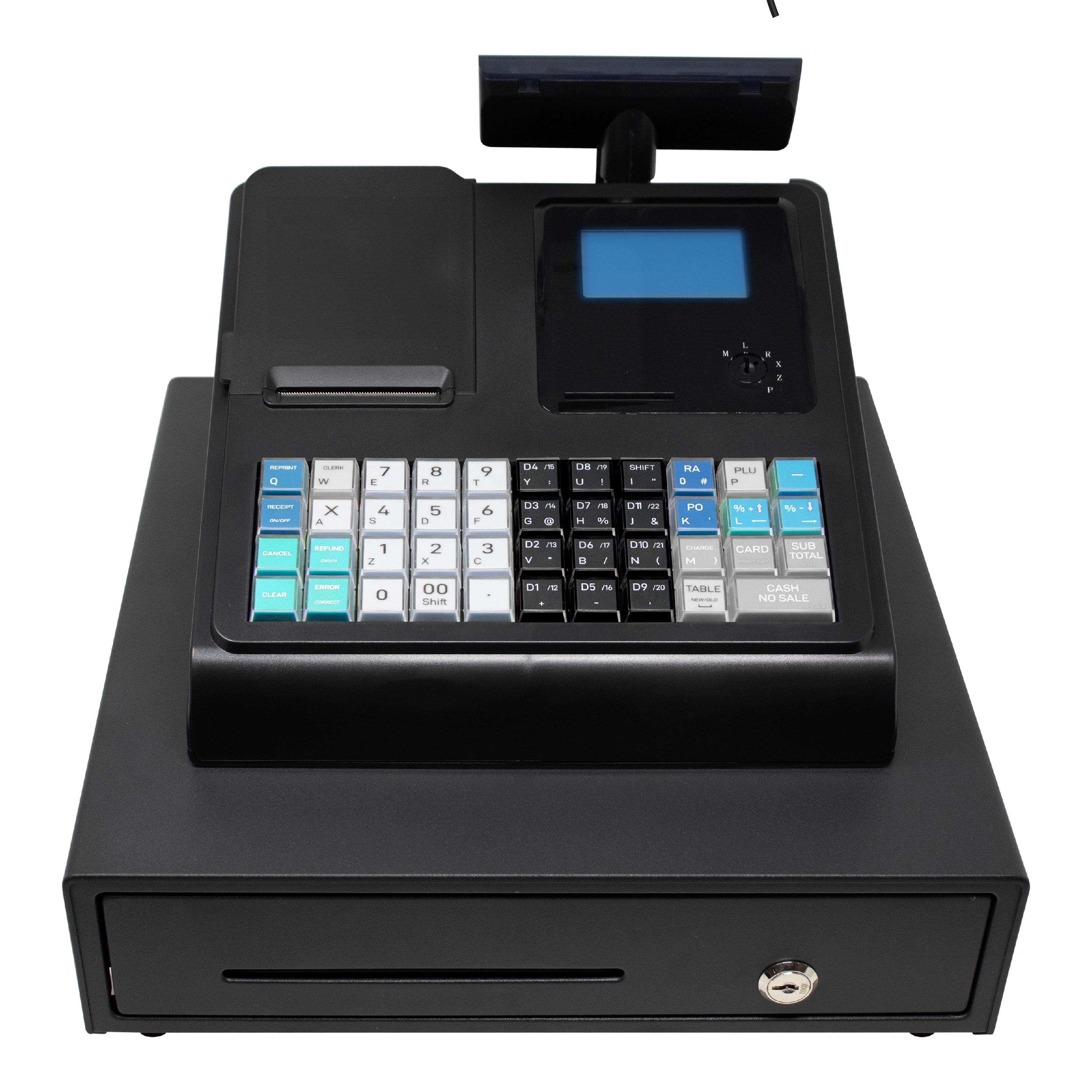 SHARP XE-A407 レジスター ブラック Sharp XE-A407 Business POS Machine, Thermal 99 Dept Cash Register
