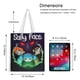 thumbnail image 5 of The Sally Face Bolso de tela con estampado de lienzo para mujer, bolsa de compras reutilizable y estética, con cremallera interior, regalo para mujer,40*45cm., 5 of 6