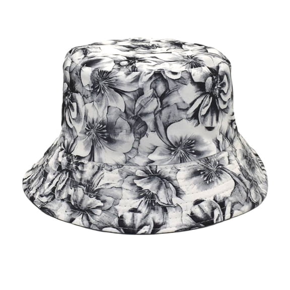 ZSQDM Floral Print Fisherman Hat Fashion Casual Basin Hat Women Double Sided Bucket Hat Women beanie Sun Hats for Women Uv Protection Bucket Hats Baseball Caps for Men & Women