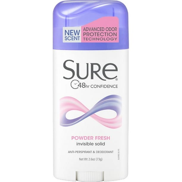 Sure AntiPerspirant Deodorant Invisible Solid Powder Fresh 2.60 oz
