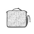 thumbnail image 3 of Baseballs Trophies White Pattern Insulated Lunch Bag with Shoulder Strap and Bottle Holder,Bento School Lunch Bag Box,11x9.5x3.5 Inches, 3 of 5