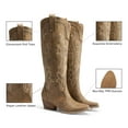 thumbnail image 4 of DREAM PAIRS Womens Knee High Boots Cowboy Cowgirl Pull On Embroidered Western Boots, 4 of 8