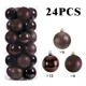 thumbnail image 3 of 24 bolas navideñas decorativas para árbol de Navidad, irrompibles, para colgar en fiestas, bodas y vacaciones, 3 of 5