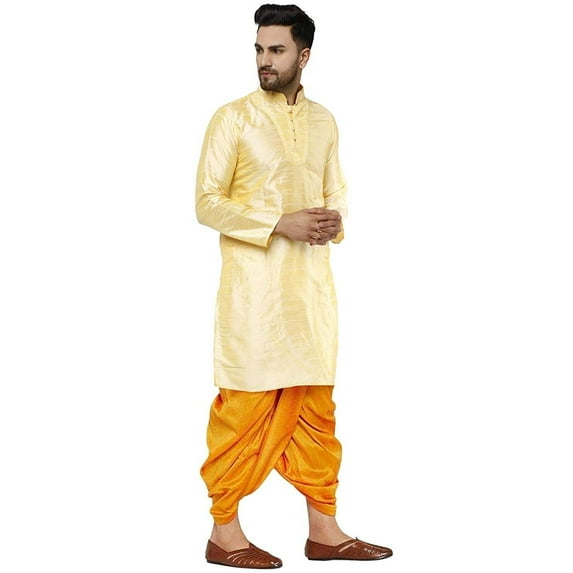 Men Bollywood Handmade Indian Style Silk Mixed Ethnic Party...