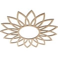thumbnail image 2 of Ekena Millwork 26"OD x 9"ID x 3/8"T Daisy Wood Fretwork Pierced Ceiling Medallion, Alder, 2 of 3
