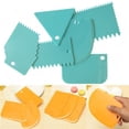 thumbnail image 4 of 6 Pcs/Set Cake Scraper Edge Decorating Cutters Set Comb & Icing Smoother for Bread Dough Fondant Tool, 4 of 7