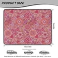 thumbnail image 7 of COEQINE Auto Trunk Liner for SUV, All Weather Heavy Duty Cargo Liner Floor Mat Fashion Rear Trunk Cover Fits Most Car Models, Universal Fit, Pink Boho Paisley Floral, 7 of 7