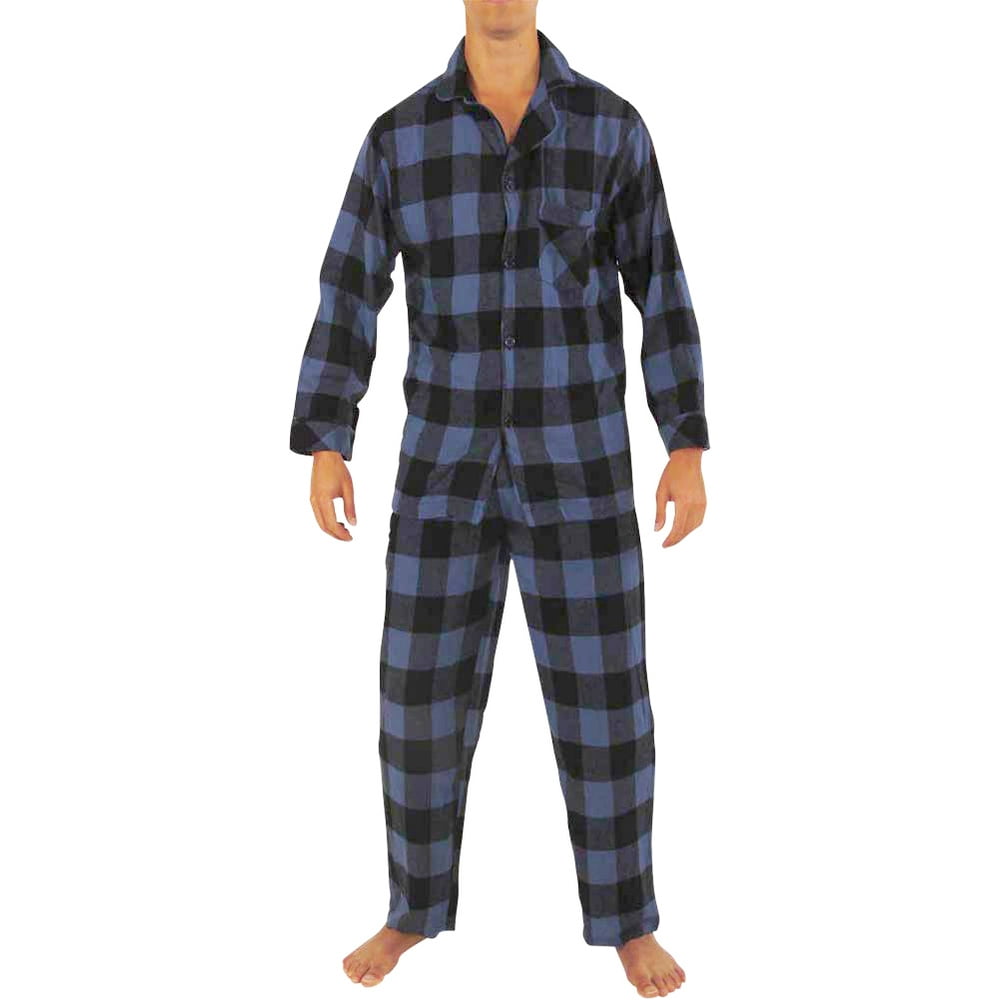 NORTY - Norty Mens Cotton Blend Yarn Flannel Pajama Lounge Sleep Sets ...
