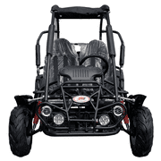 TrailMaster Mid XRX Youth Go Kart, 200cc, Ages 8–14, Up to 25 MPH, Dual Seat, Electric Start (Black)