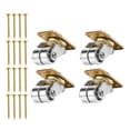 thumbnail image 2 of Almencla 4 Pieces Upright Piano Caster Swivel Universal Roller Smoothly Piano Accessories Include Screws Replacement for Bookshelves, 2 of 8