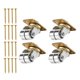 thumbnail image 2 of 4 ruedas de metal para piano vertical, fáciles de instalar con tornillos, para silla o sofá. Plata, 2 of 9