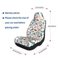thumbnail image 5 of Sikiie Cartoon Animals Car Seat Covers 2PCs Front Car Seat Covers Universal fit for Most Cars SUVs and Trucks-2 PCS, 5 of 9