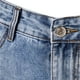 thumbnail image 5 of Pantalones de chándal casuales sólidos con cremallera y pierna recta hasta la rodilla para hombre Jeans de felpa lavados Pompotops oipoqjl42858, 5 of 9