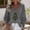 Gray, variant on Craaazy Christmas Shirts for Women Fashion Clothing Christmas Printed 3/4 Sleeve V Neck Xmas Womens Tops Gifts
