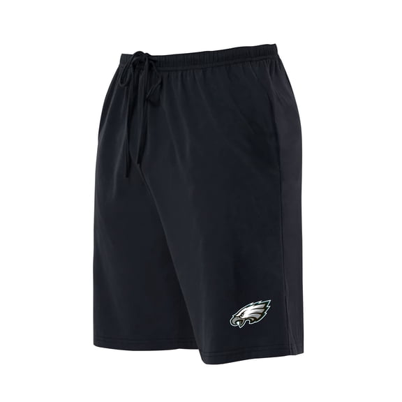 Men's Concepts Sport  Black Philadelphia Eagles Big & Tall Fleece Lounge Shorts