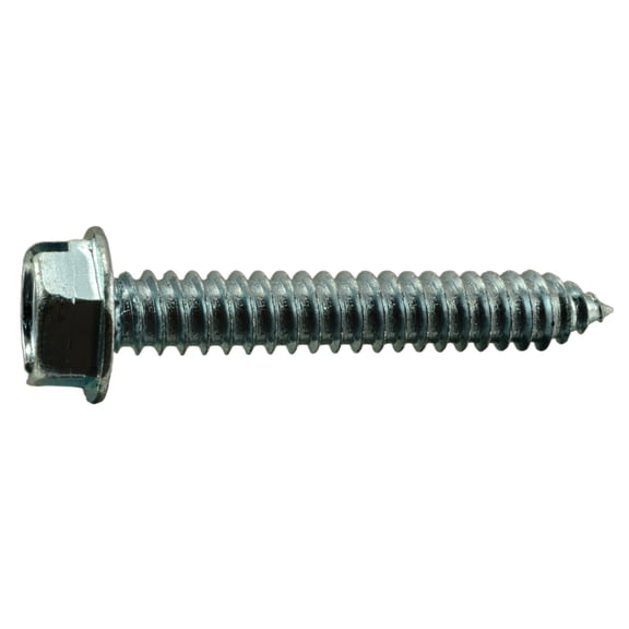 5/16" x 2" Zinc Slotted Hex Washer Head Sheet Metal Screws (5 pcs.)