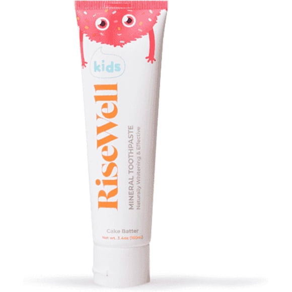 Pasta de dientes RiseWell Kids, masa para tartas con hidroxiapatita, 100 ml