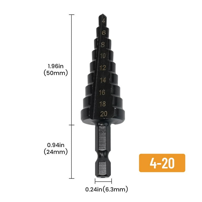 Step drill 2024 bit 50mm