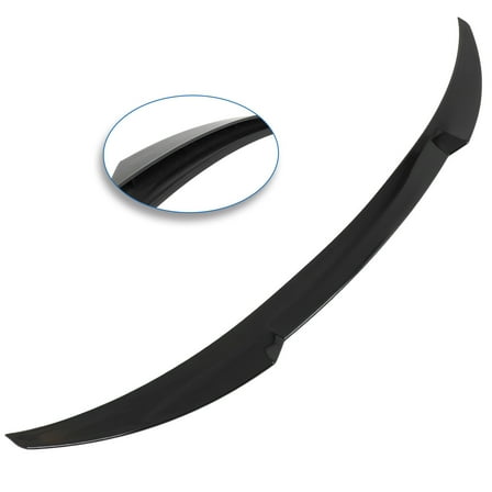 cciyu Highkick Rear Trunk Lip Spoiler Wing Fits for 2015-2018 for Hyundai Elantra AD pre-facelift Racing Trunk Spoiler(ABS Glossy Black)