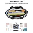 thumbnail image 4 of Tote Bag for Women - Rottweiler Dogs Shoulder Bag - Large Utility Work Duffle Bag with Zipper Handbag for Travel, Work, Sprots, 4 of 5