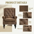 thumbnail image 5 of Accent Chairs Wood Frame Armchair, Modern Accent Chair Lounge Chair with Sturdy Wood Legs for Living Room Bedroom (Coffee),Fabric Accent Chairs, 5 of 27