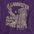 thumbnail image 2 of Game of Thrones T-Shirt Debts Unisex Graphic Tee For Men & Women, 2 of 7