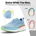 thumbnail image 3 of FitVille Womens Wide Running Shoes Lightweight Sneakers for Women with Arch Support, Blue, 8 Wide, 3 of 7