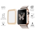 thumbnail image 3 of Apple Watch Series 2 42 mm [2-PACK] SWEZER FULL COVER Tempered Glass Screen Protector, Curved Edge Design, Edge-To-Edge Protection [Gold], 3 of 4