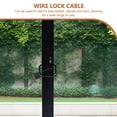 thumbnail image 3 of OATIPHO Steel Cable Lock for Safety Multipurpose Use with Key Portable Black Wire Lock for Scooter, 3 of 7