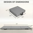 thumbnail image 2 of BalanceFrom Fitness GoGym 6 'x 2' x 1.5" Folding Exercise Gym Mat, Gray, 2 of 10