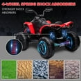 thumbnail image 6 of TROPOW Electric Ride On Cars with Remote Control,12V Kids ATV 4 Wheeler, Electric Ride On Car with 2x35W Motor, Remote Control, LED Lights, Spring Suspension, Treaded Tires, Music, USB & AUX, 6 of 7