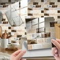 thumbnail image 1 of 10PCS Peel and Stick Backsplash White Marble Tile  Self-Adhesive PVC and Silver Metal Tile for Accent Wall  Kitchen Backplash  Bathroom Wall in Volakas Linear, 1 of 7