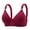Wine, variant on DPTALR Clearance Under $5 Womens Plus Size Bar Wire Free Embroidered Glossy Comfortable Breathable Bra Underwear No Rims