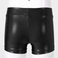 thumbnail image 5 of Hansber Kids Girls Shiny Metallic Ballet Dance Shorts High Waist Sequins Boycut Shorts Athletic Black 160, 5 of 7