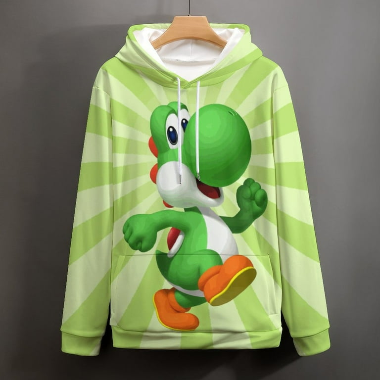 Yoshi Yoshi by pj アウター Yoshi Mario Bros Streetwear Zip Hoodie Jacket | Anime Ape