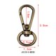 thumbnail image 4 of Paquete de 4 clips de gancho giratorio de acero inoxidable para embarcaciones marinas, herrajes, resorte Bronce, 4 of 9