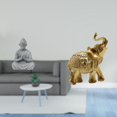 thumbnail image 2 of Estatua de mono,Estatua de Buda Mono para Interiores y Exteriores Budista,Figuras en miniatura meditando para decorar el jardín de casa.,Figura de escritorio,Estante de estatua de elefante, 2 of 8